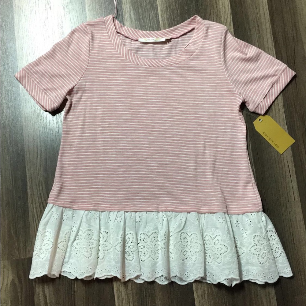 Lace trimmed top